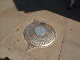 The Princess Diana Memorial Walk marker