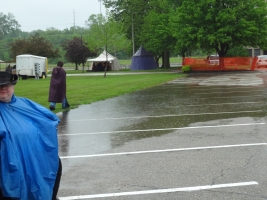 We've got our own little lake right next to our stage!