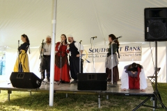 Performing in the Dining Tent