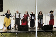Performing in the Dining Tent